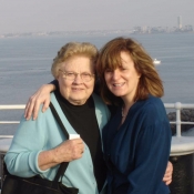 Heidi Mastrogiovanni with Mother, aboard the Queen Mary, Long Beach CA